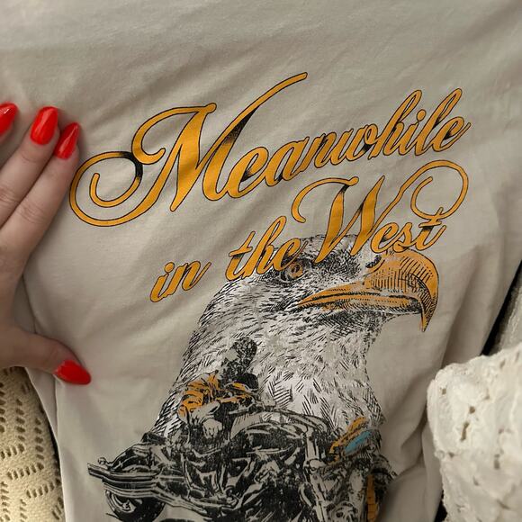 Forever 21 Meanwhile in The West Eagle Graphic Print T-Shirt - Picture 5 of 6